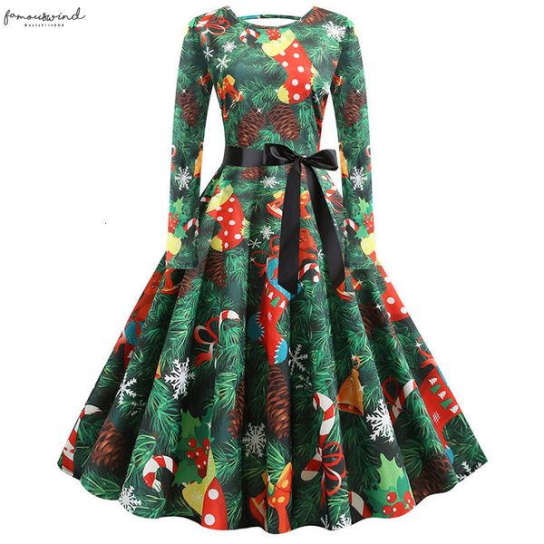 s 5xl christmas print vintage dress women winter long sleeve a line midi party dress pin up 50s 60s robe femme plus, Black;gray
s 5xl christmas print vintage dress women winter long sleeve a line midi party dress pin up 50s 60s robe femme plus, Black;gray