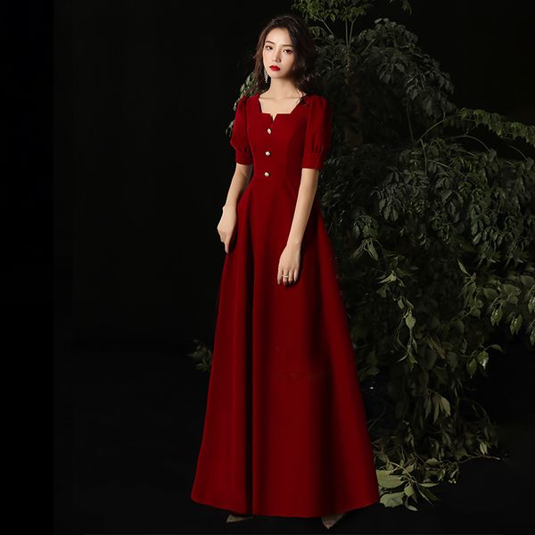 noble burgundy a-line wedding party dress women formal dress concise full length cheongsam elegant vestidos de festa, Red
noble burgundy a-line wedding party dress women formal dress concise full length cheongsam elegant vestidos de festa, Red