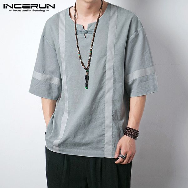 incerun half sleeve vintage shirt men brand o neck streetwear cotton leisure 2020 solid color retro casual summer camisa 7, White;black
incerun half sleeve vintage shirt men brand o neck streetwear cotton leisure 2020 solid color retro casual summer camisa 7, White;black