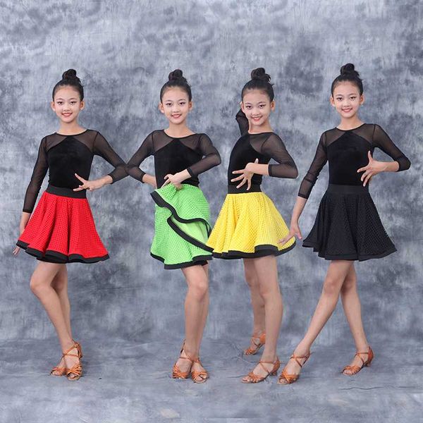 stage wear latin dance dress for girls robe danse samba chacha salsa rumba tango competition dresses dqs3404, Black;red
stage wear latin dance dress for girls robe danse samba chacha salsa rumba tango competition dresses dqs3404, Black;red