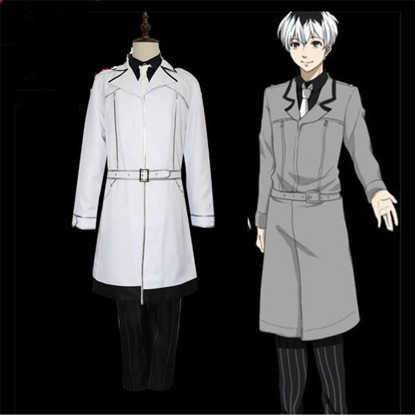 

tokyo ghoul ken kaneki cosplay costume anime trench cos wig fight uniform coat christmas party halloween costume for men adult, Black