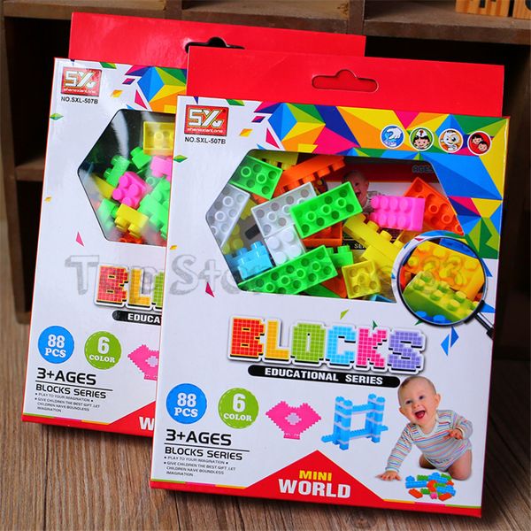 детские строительные блоки 88pcs / серия младенец образование игрушки diy building block аксессуары совместимость с duploe красочных блоков
детские строительные блоки 88pcs / серия младенец образование игрушки diy building block аксессуары совместимость с duploe красочных блоков