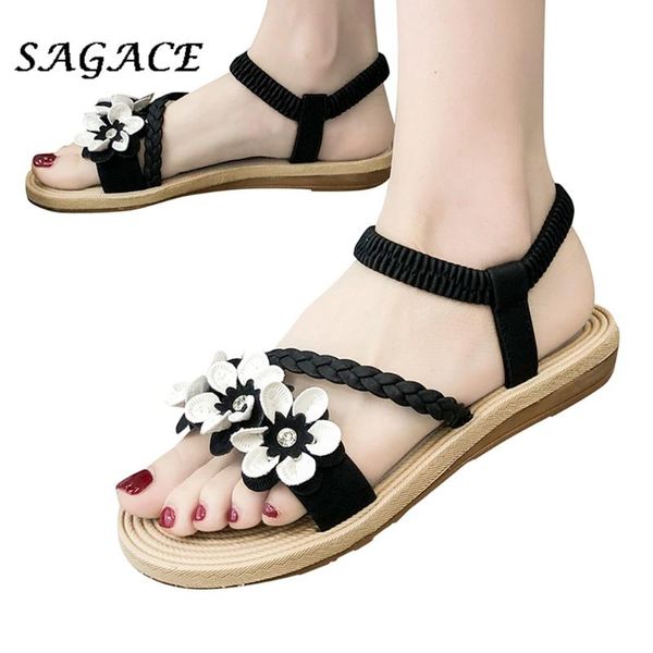 sagace shoes women strap flat heel sandals large size flower beach sandals non-slip summer ladies flat casual shoes, Black
sagace shoes women strap flat heel sandals large size flower beach sandals non-slip summer ladies flat casual shoes, Black