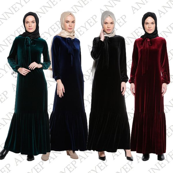 fashion velvet muslin solid color robe long sleeve mermaid maxi dress abaya loose ramadan arabia turkish islamic women clothing, Red
fashion velvet muslin solid color robe long sleeve mermaid maxi dress abaya loose ramadan arabia turkish islamic women clothing, Red