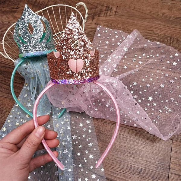 5pcs/lot lovely princess sequins crown hairbands girls glitter stars lace birthday wedding party veil pendant hair accessories, Slivery;white
5pcs/lot lovely princess sequins crown hairbands girls glitter stars lace birthday wedding party veil pendant hair accessories, Slivery;white
