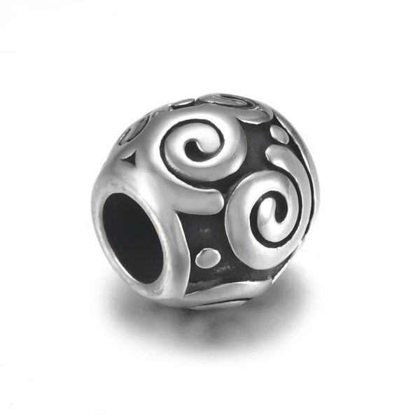 stainless steel beads spiral metal european bead polished 5mm hole for bracelet parts jewelry making diy supplies wholesale
stainless steel beads spiral metal european bead polished 5mm hole for bracelet parts jewelry making diy supplies wholesale