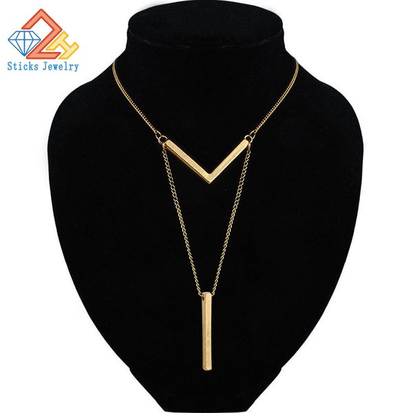 simple classic fashion stick pendant necklace hollow girl long link chain square copper necklaces long strip jewelry for women, Black
simple classic fashion stick pendant necklace hollow girl long link chain square copper necklaces long strip jewelry for women, Black