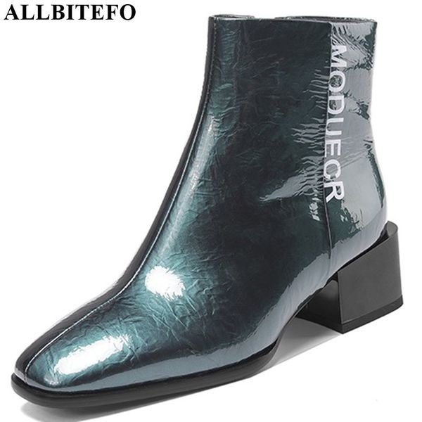 allbitefo genuine leather square toe women boots autumn winter ankle boots leisure fashion girls comfortable, Black
allbitefo genuine leather square toe women boots autumn winter ankle boots leisure fashion girls comfortable, Black