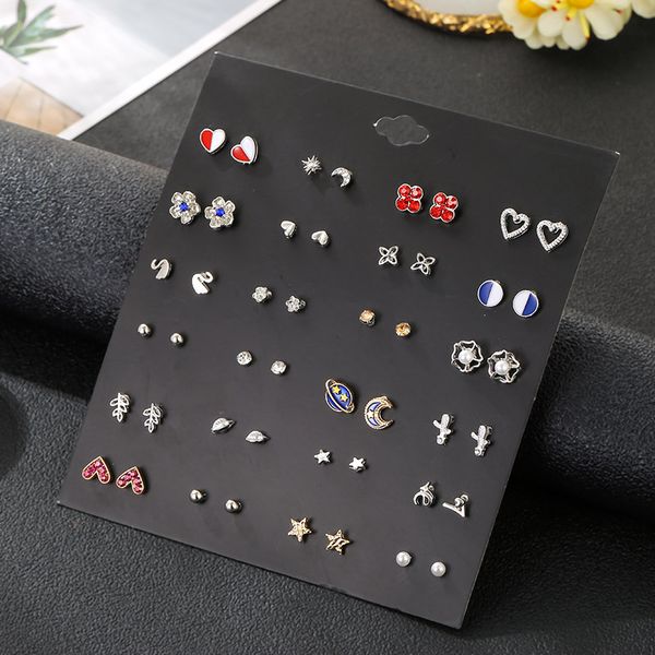 trendy mixed small silver heart moon star flower leaf stud earrings for women fashion rhinestone pearl bridal jewelry gift, Golden;silver
trendy mixed small silver heart moon star flower leaf stud earrings for women fashion rhinestone pearl bridal jewelry gift, Golden;silver