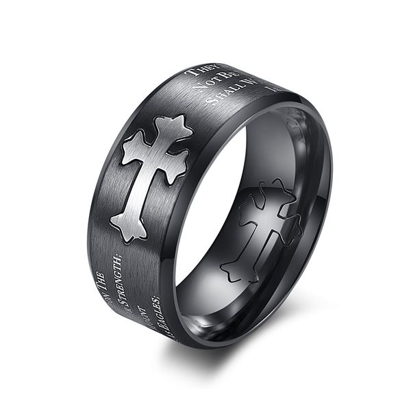 europe and the united states selling titanium steel brushed cross pattern isaiah lettering ring charm jewelry wholesale postage, Silver
europe and the united states selling titanium steel brushed cross pattern isaiah lettering ring charm jewelry wholesale postage, Silver