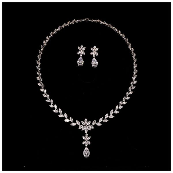 rhinestone necklace earring set crystal pendant bridal jewelry set zircon necklace stud earring for prom wedding jewelry, White
rhinestone necklace earring set crystal pendant bridal jewelry set zircon necklace stud earring for prom wedding jewelry, White