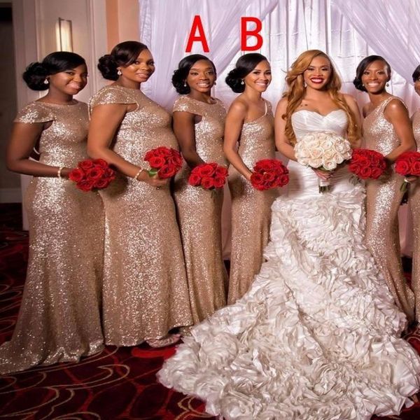custom rose gold sequined bridesmaid dresses jewel short capped sleeves mermaid zipper back one shoulder sweep train long party gowns, White;pink
custom rose gold sequined bridesmaid dresses jewel short capped sleeves mermaid zipper back one shoulder sweep train long party gowns, White;pink