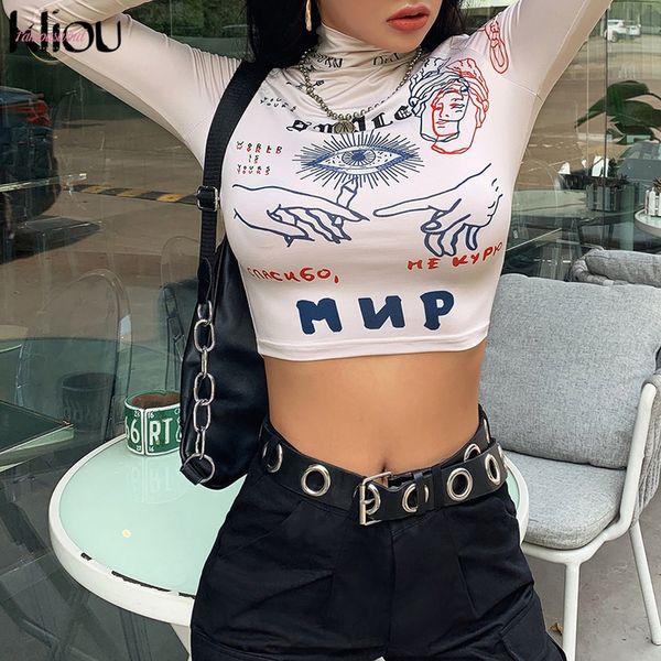 fashion autumn letter new t shirt women long sleeve turtleneck crop letters print slim shirt streetwear skinny tee shirt, White
fashion autumn letter new t shirt women long sleeve turtleneck crop letters print slim shirt streetwear skinny tee shirt, White