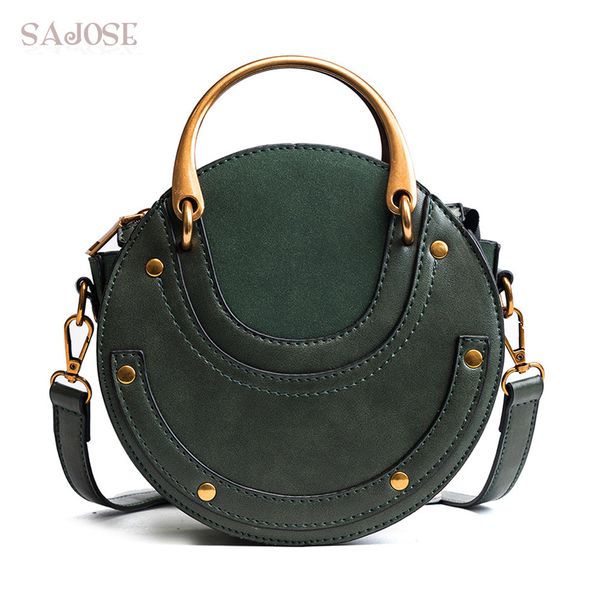 women totes bag fashion circular leather retro brand metal ring handbag for girl small round lady shoulder messenger bags sajose y190606
women totes bag fashion circular leather retro brand metal ring handbag for girl small round lady shoulder messenger bags sajose y190606
