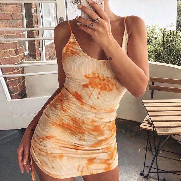 casual dresses tie dye ribbed drawstring mini women strap backless party clubwear ruched bodycon skinny dress 2021 summer, Black;gray
casual dresses tie dye ribbed drawstring mini women strap backless party clubwear ruched bodycon skinny dress 2021 summer, Black;gray