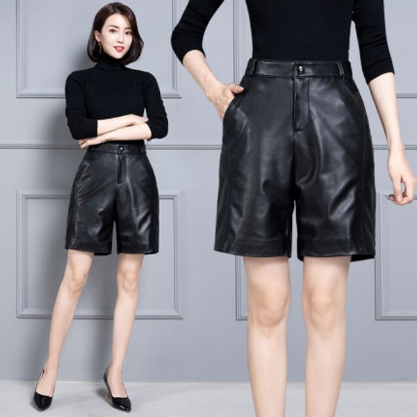 2020 women new real genuine sheep leather shorts ks58, White;black
2020 women new real genuine sheep leather shorts ks58, White;black