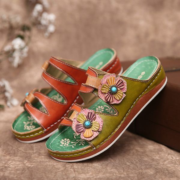 women summer mid heels wedges shoes woman slides slippers outdoor pu flowers beads ethic sandalias mujer sapato feminino d901, Black
women summer mid heels wedges shoes woman slides slippers outdoor pu flowers beads ethic sandalias mujer sapato feminino d901, Black