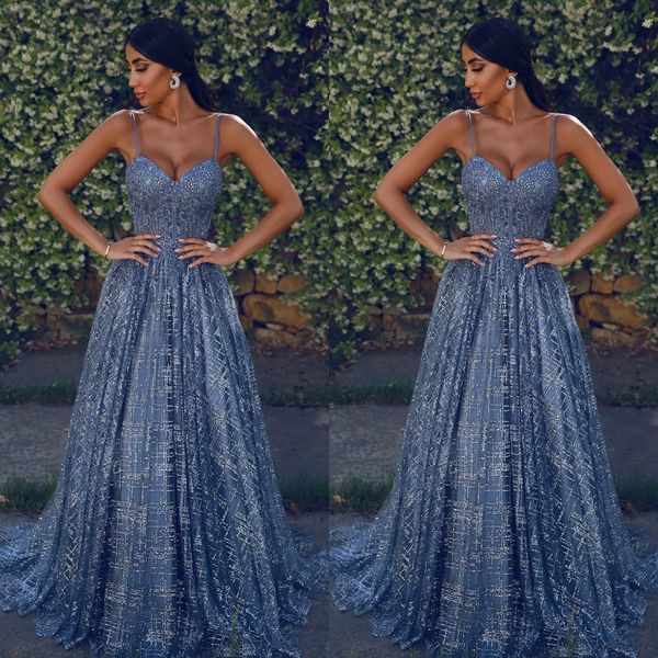 spaghetti prom dresses 2019 crystals sequined lace appliqued evening gowns robes de soirée custom made special occasion dress, Black
spaghetti prom dresses 2019 crystals sequined lace appliqued evening gowns robes de soirée custom made special occasion dress, Black