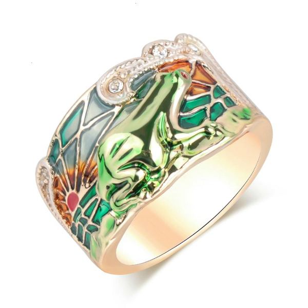 new personality animal frog green enamel wide ring for women lady boho punk crystal party engagement ring female fashion jewelry, Golden;silver
new personality animal frog green enamel wide ring for women lady boho punk crystal party engagement ring female fashion jewelry, Golden;silver