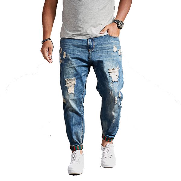 plus size men jeans slim ankle-length pants 8xl 4xl 6xl 48 50 52 fashion stretch male jeans denim jogger design hip hop for men, Blue
plus size men jeans slim ankle-length pants 8xl 4xl 6xl 48 50 52 fashion stretch male jeans denim jogger design hip hop for men, Blue