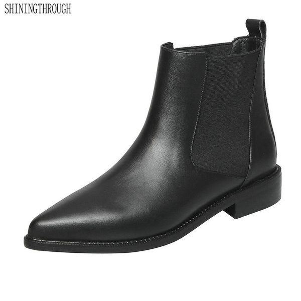 genuine leather ladies dress work shoes woman ankle boots low heels casual women spring autumn boots size 41 42 43, Black
genuine leather ladies dress work shoes woman ankle boots low heels casual women spring autumn boots size 41 42 43, Black