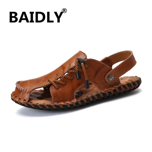 sandals male shoes genuine leather men summer beach fashion outdoor casual plus size sandalias flats, Black
sandals male shoes genuine leather men summer beach fashion outdoor casual plus size sandalias flats, Black