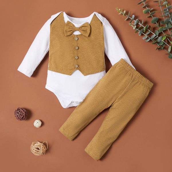 baby's clothes two piece gentleman long sleeved boys bodysuit solid color trousers spring and autumn, White
baby's clothes two piece gentleman long sleeved boys bodysuit solid color trousers spring and autumn, White