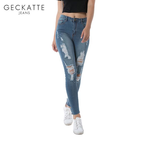 geckatte 2019 blue ripped jeans women skinny hole pencil jeans for women distressed pants high waist denim trousers jean mujer
geckatte 2019 blue ripped jeans women skinny hole pencil jeans for women distressed pants high waist denim trousers jean mujer