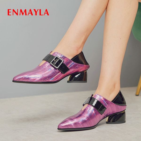 enmayla 2020 patent leather square heel luxury shoes women designers party slip-on high heels spring/autumn wedding shoes 34-42, Black
enmayla 2020 patent leather square heel luxury shoes women designers party slip-on high heels spring/autumn wedding shoes 34-42, Black