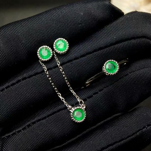 shilovem 925 sterling silver natural emerald classic fine jewelry customizable women wedding women wholesale new mtz0404048agml, Black
shilovem 925 sterling silver natural emerald classic fine jewelry customizable women wedding women wholesale new mtz0404048agml, Black
