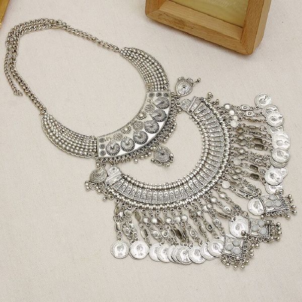 naomyzp большого ожерелье для женщин maxi заявления ожерелья коренастого fashon ювелирных аксессуаров, Silver
naomyzp большого ожерелье для женщин maxi заявления ожерелья коренастого fashon ювелирных аксессуаров, Silver