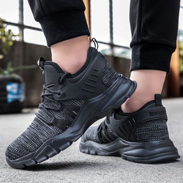 men shoes work safety boots work shoes men boots steel toe safety anti-smashing piercing indestructible, Black
men shoes work safety boots work shoes men boots steel toe safety anti-smashing piercing indestructible, Black