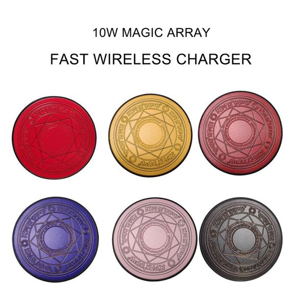 10w mini magic array wireless charger glowing circle charging pad for iphone xs max samsung huawei xiaomi universal
10w mini magic array wireless charger glowing circle charging pad for iphone xs max samsung huawei xiaomi universal