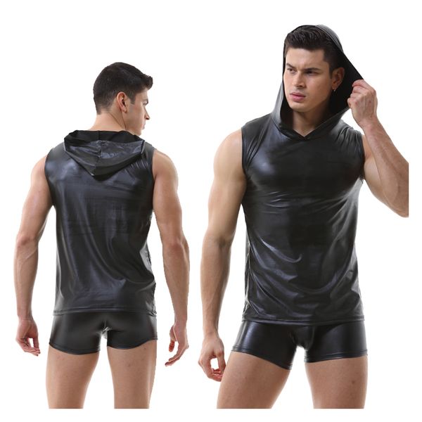 faux leather underwear set men undershirts sleeveless vest boxers clubwear plus size black round collar top, Black;brown
faux leather underwear set men undershirts sleeveless vest boxers clubwear plus size black round collar top, Black;brown