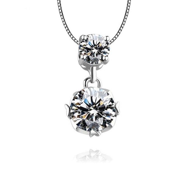 autumn european and american new korean necklace female double diamond super flash necklace clavicle chain simple and elegant wy403, Silver
autumn european and american new korean necklace female double diamond super flash necklace clavicle chain simple and elegant wy403, Silver