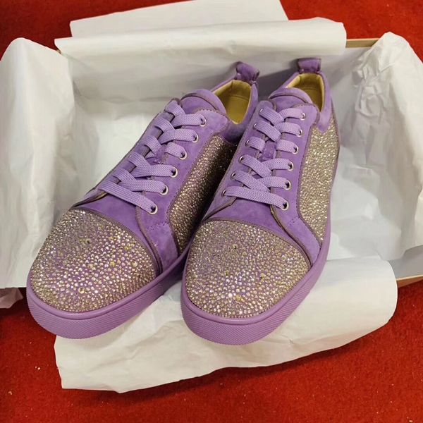 purple rhinestones suede flats mens glitter leather low junior red bottom outdoor sneakers walking fashion leisure party wedding shoes, Black
purple rhinestones suede flats mens glitter leather low junior red bottom outdoor sneakers walking fashion leisure party wedding shoes, Black