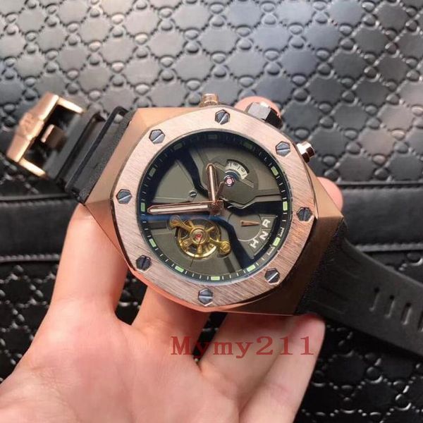 Новые Изящные Мужчины Tourbillon Наручные часы Gentleman Механические автоматические движения Часы Резина Бизнес Повседневный Мужчины Календарь Часы
Новые Изящные Мужчины Tourbillon Наручные часы Gentleman Механические автоматические движения Часы Резина Бизнес Повседневный Мужчины Календарь Часы