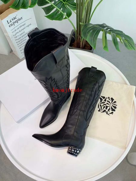 original box isabel paris france runway marant denvee tall boots calfskin studded embroidery knee-high western cowboy boots handmade shoes, Red;white
original box isabel paris france runway marant denvee tall boots calfskin studded embroidery knee-high western cowboy boots handmade shoes, Red;white