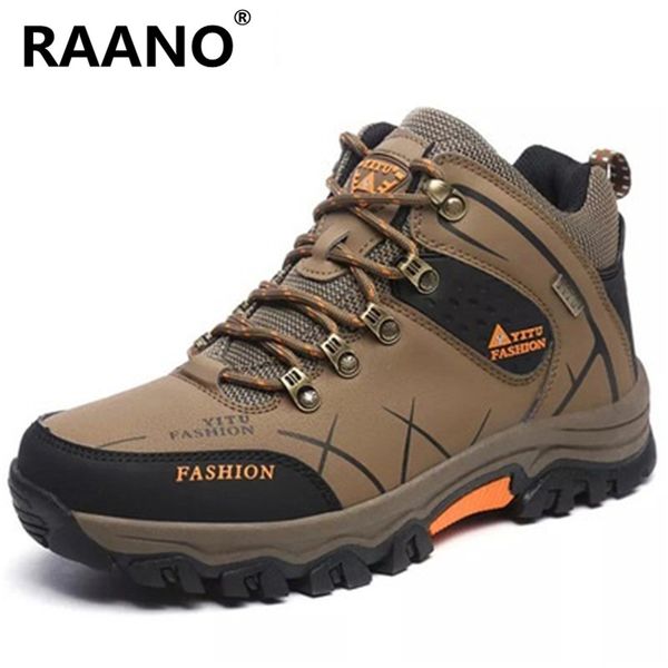 size 39-47 men autumn winter waterproof boots super warm ankle boots quality suede snow fur plush outdoor hiking shoes, Black
size 39-47 men autumn winter waterproof boots super warm ankle boots quality suede snow fur plush outdoor hiking shoes, Black