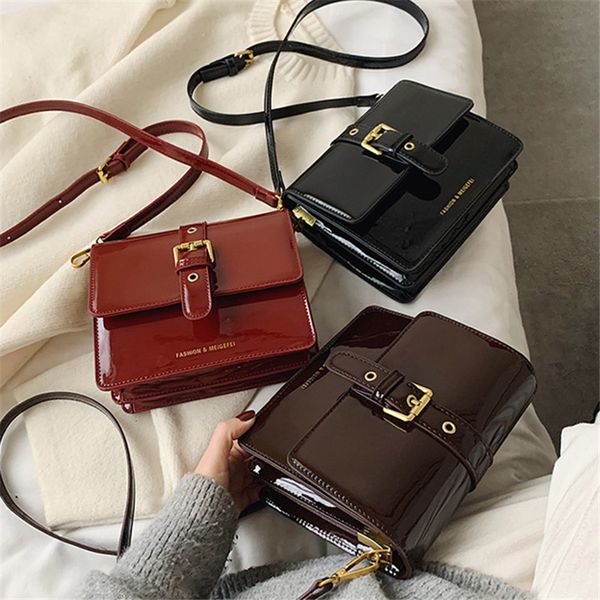 original design original design small bag women 2020 new joker patent shoulder messenger bag simple small