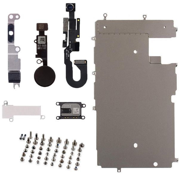 полный комплект жк-частей для iphone 7 7 plus жк-дисплей запчасти передняя камера уха динамик пластина главная кнопка гибкий кабель