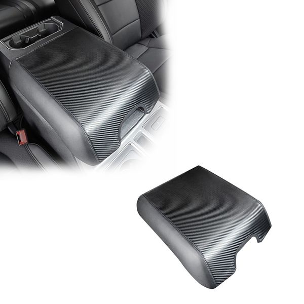 car carbon fiber leather armrest box decorative protection cover trim for f-150 f150 2017-2019 storage box accessories
car carbon fiber leather armrest box decorative protection cover trim for f-150 f150 2017-2019 storage box accessories