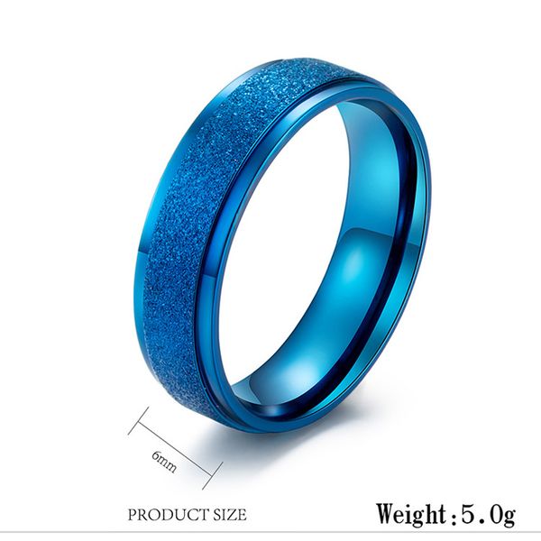 japanese and korean style simple stainless steel scrub rings for women men 6mm width wedding band finger rings jewelry anel, Silver
japanese and korean style simple stainless steel scrub rings for women men 6mm width wedding band finger rings jewelry anel, Silver