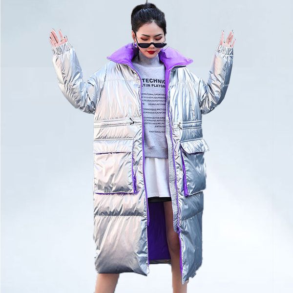 2019 silver glossy women duck down coat winter jacket fashion long down jacket women thick warm plus size parka coats streetwear, Black
2019 silver glossy women duck down coat winter jacket fashion long down jacket women thick warm plus size parka coats streetwear, Black