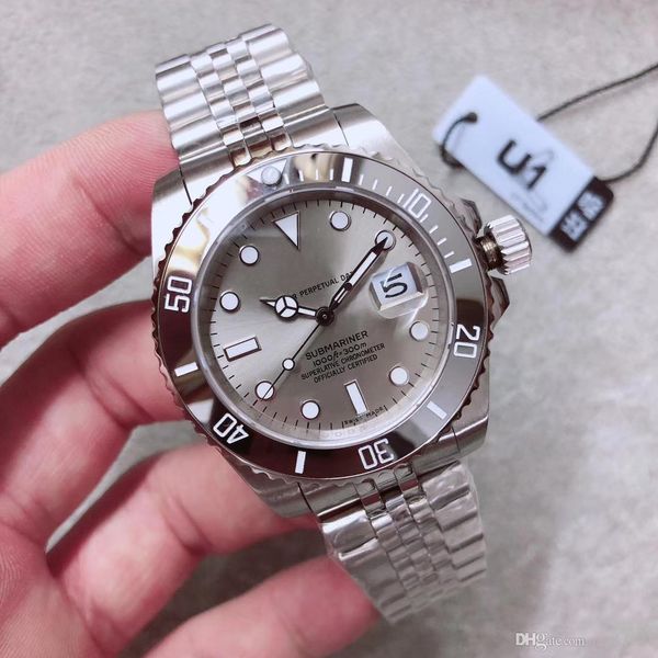 u1 factory men's watch 116610 automatic movement 40mm sapphire gray dial stainless steel strap super luminous fashion gentleman wat, Slivery;brown
u1 factory men's watch 116610 automatic movement 40mm sapphire gray dial stainless steel strap super luminous fashion gentleman wat, Slivery;brown