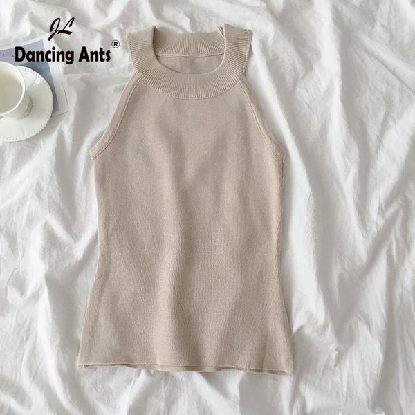 women halter vest sleeveless off shoulder knitting slim 2020 summer new female korean fashion student solid tank top, White
women halter vest sleeveless off shoulder knitting slim 2020 summer new female korean fashion student solid tank top, White