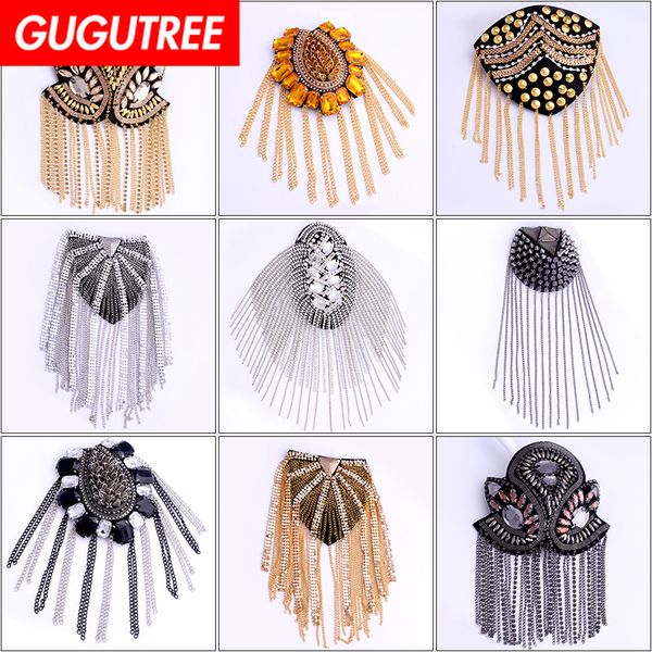 gugutree brooch breastpin tassels shoulder board patch metal patches badges applique patches for clothing hh-104, Black
gugutree brooch breastpin tassels shoulder board patch metal patches badges applique patches for clothing hh-104, Black