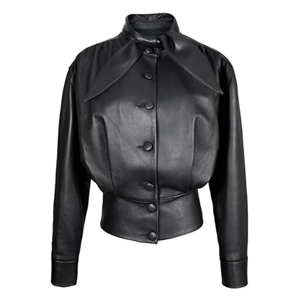 2020 fashion vintage geniune leather blouses women real sheepskin long sleeve bow tie collar elegant korean ladies clothing, White
2020 fashion vintage geniune leather blouses women real sheepskin long sleeve bow tie collar elegant korean ladies clothing, White