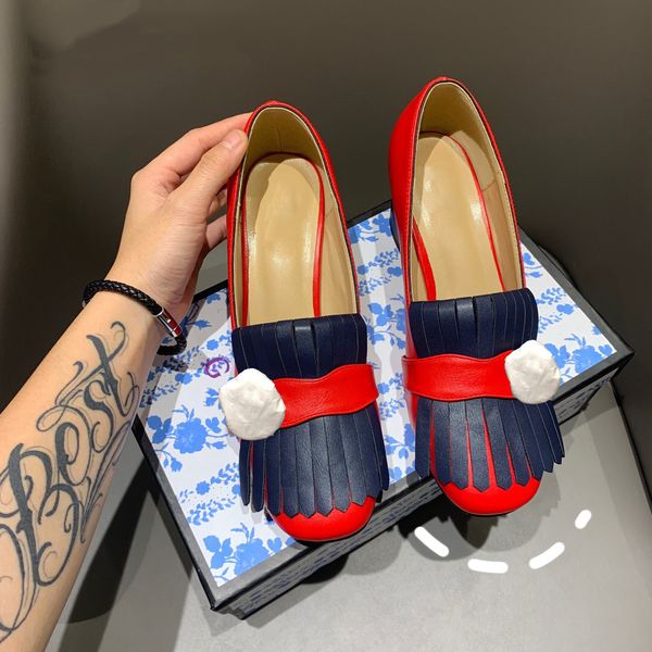 2020 classic mid heeled boat shoes designers leather occupation high heels shoes round head metal button woman dress shoes, Black
2020 classic mid heeled boat shoes designers leather occupation high heels shoes round head metal button woman dress shoes, Black