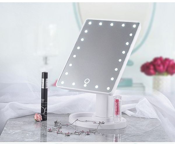 360 degrees rotation led mirror, touch screen 16/22 leds lighted portable luminous cosmetic mirrors
360 degrees rotation led mirror, touch screen 16/22 leds lighted portable luminous cosmetic mirrors